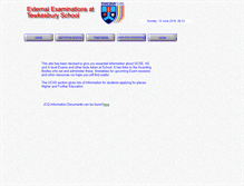 Tablet Screenshot of exams.tewkesburyschool.org